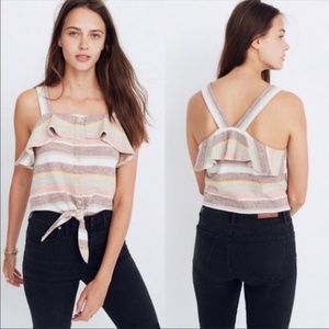 Madewell Texture & Thread Striped Tank Top